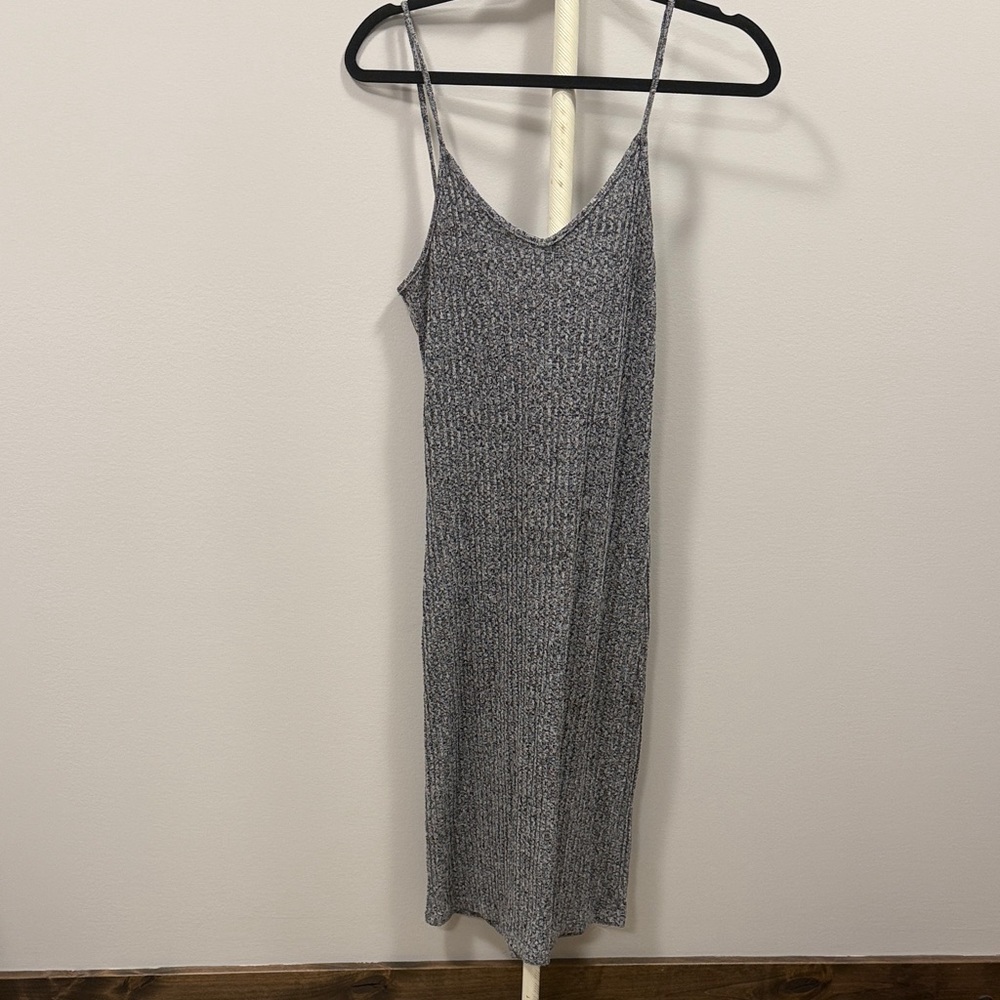 Gray Midi Bodycon Dress